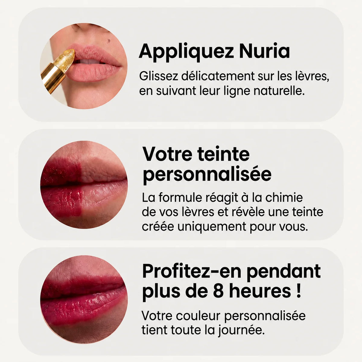 Rouge à lèvres adaptatif au pH