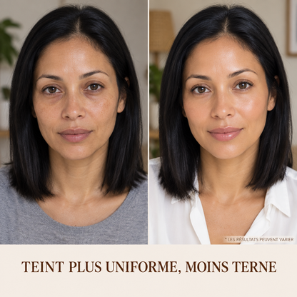 Teint plus uniforme - resultats variables