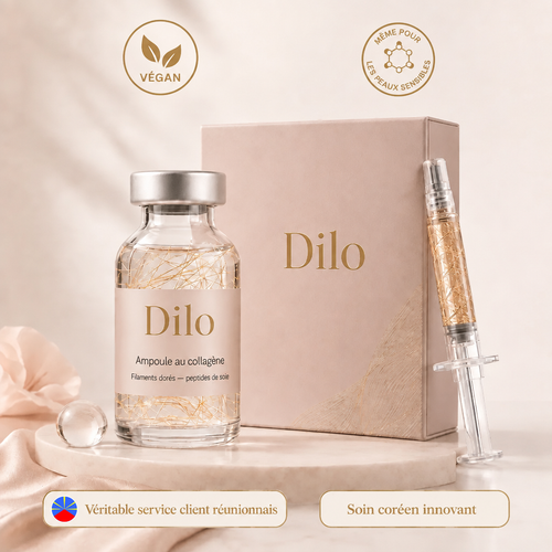 Serum Dilo : flacon, coffret et seringue
