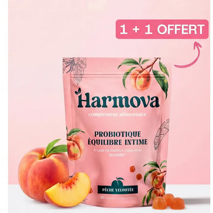 Harmova — gummies équilibre intime, pêche veloutée