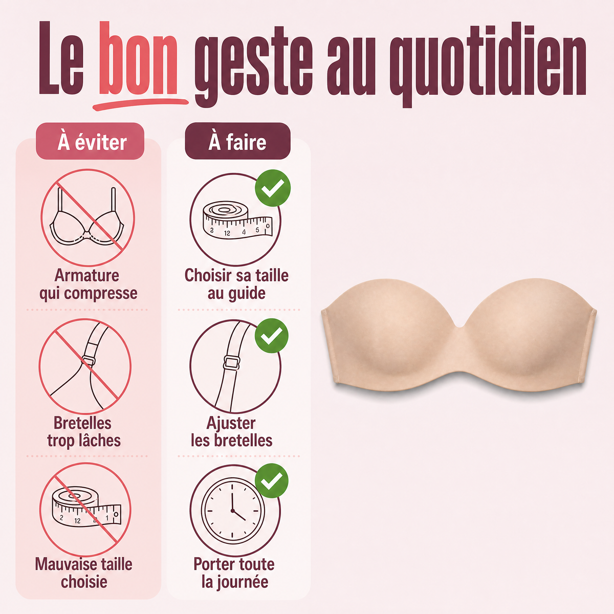 Soutien gorge invisible Push-Up