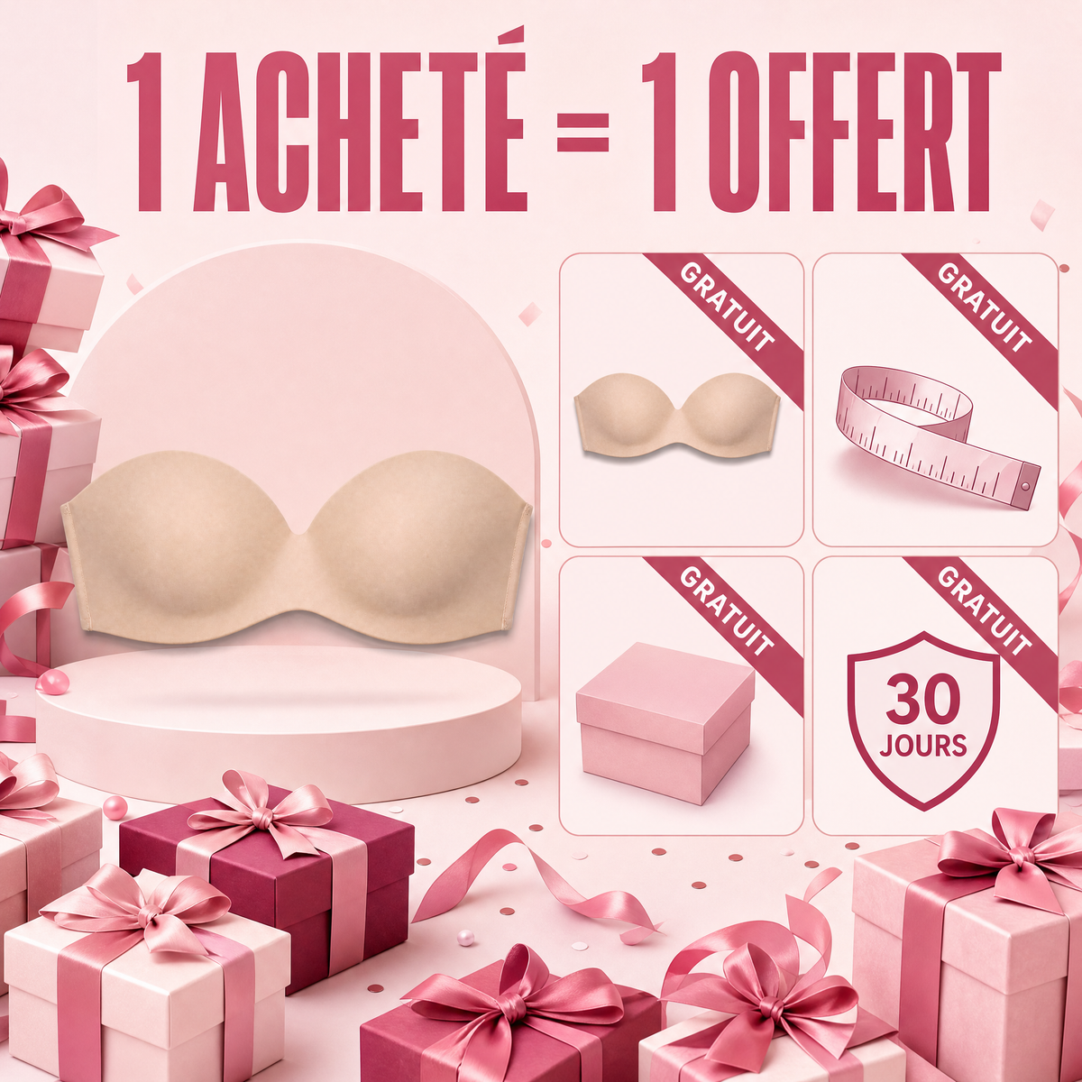 Soutien gorge invisible Push-Up